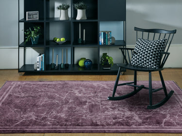 Asiatic London Zehraya ZE01 Purple Border Washable Persian Traditional Vintage Rug - X-Large 200x290 cm (6'7"x9'6")