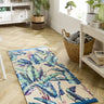 My Studio Tropical Pastel Palms Non-Slip Kitchen Home Entrance Runner Hall Rug in Multi Colours