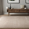 Henley Modern Handmade High Shine Organic Lines Wool & Viscose Premium Rug in Putty Cream - Medium 120x170 cm (4'x5'6")