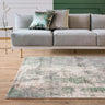 Gatsby Modern Abstract Shiny Viscose High Quality Hand Woven Green Rug - Medium 120x170 cm (4'x5'6")