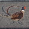 My Nylon Pattern Pheasant Blue Grey Washable Non-Slip Bordered Rug - Small 50 x 75 cm (2'x2'5")