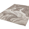 Patio PAT19, PAT20 Marble Indoor Outdoor Rug in Natural Beige - Small 80x150 cm (2'6"x5')