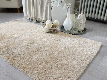 Grande Vista Ivory Shaggy Textured Soft Hallway Runner Rug 60x230 cm