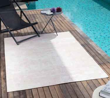 Barbados Modern Indoor / Outdoor Beige Mauve Rug in 200 x 275 cm - X-Large 200x275 cm (6'7"x9')