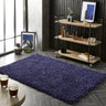 Origins Portland High Pile Super Fluffy Navy Blue Shaggy Modern Plain Rug - X-Small 60x110 cm (2'x3'7")