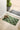 Checkerboard Green Washable Non-Slip Indoor Rug and Runner