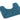 Hug Rug Buddy Teal Blue Washable Non-Slip Polypropylene Shaggy Bath Mat