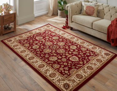 Grand Heritage GH102 Million Point Classic Red Polypropylene Persian Traditional Floral Rug - Medium 120x170 cm (4'x5'6")