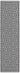 Patio Diamond Geometric Flatweave Indoor Outdoor Rug, Hall Runner in Grey and Black