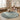 My Mat My Fleck Green Washable Non-Slip Polypropylene Shaggy Rug - Round 200x200 cm (6'7"x6'7")