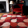 Asiatic London Romy Jive Hand-Tufted Red Wool Viscose Textured Rug - Medium 120x170 cm (4'x5'6")