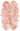 Origins Genuine Animal Fur Soft Adobe Rose Pink Wool Sheepskin Shaggy Textured Rug