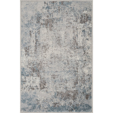 Ankara Abstract Marble Modern Blue, Ivory & Taupe Rug - X-Small 60x90 cm (1'11'' x 2'11'')