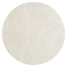 Cloudy Shaggy Solid Color Beige Rug - Round 120x120 cm (3'11'' x 3'11'')