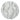 Cloudy Shaggy Solid Color Grey & Ivory Rug - Round 120x120 cm (3'11'' x 3'11'')