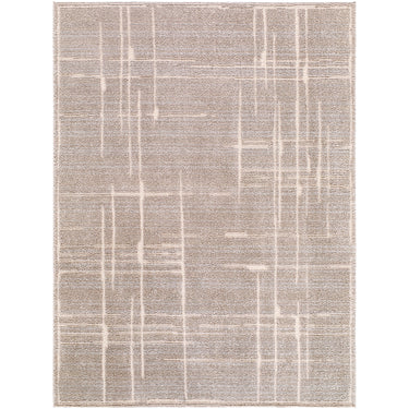 Alba Modern Graphic Taupe & Medium Brown Rug - Large Plus 160x213 cm (5'3'' x 7')
