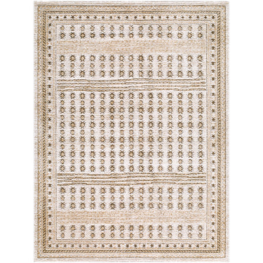Alba Global Graphic Ivory, Light Olive & Taupe Rug - Large Plus 160x213 cm (5'3'' x 7')