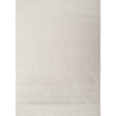 Freud Modern High Pile Berber Ivory Rug - Large Plus 160x213 cm (5'3'' x 7')