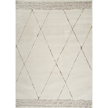 Freud Modern High Pile Berber Brown & Ivory Rug - Medium 120x170 cm (3'11'' x 5'7'')