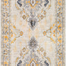 Floransa Vintage Traditional Boho Runner Oriental Yellow, Light Beige & Light Slate Rug - Runner 80x220 cm (2'7'' x 7'3'')
