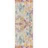 Floransa Abstract Marble Runner Modern Blue, Gray & Light Beige Rug - Runner 80x220 cm (2'7'' x 7'3'')