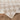 Fossay Washable Checkered Shaggy Modern Beige & Ivory Rug