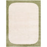Fossay Washable Shaggy Green, Cream & Olive Rug - Large Plus 160x213 cm (5'3'' x 7')
