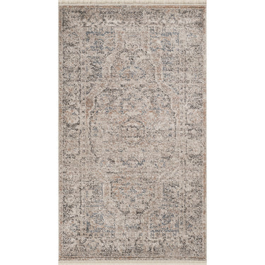 Maria Elena Galey Alix Vintage Traditional / Vintage Brown, Oatmeal & Dark Blue Rug - X-Small Plus 66x115 cm (2'2'' x 3'9'')