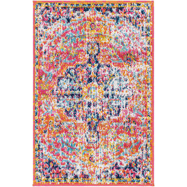 Harput Vintage Traditional Boho Oriental Orange, White & Mustard Rug - X-Small 60x90 cm (1'11'' x 2'11'')