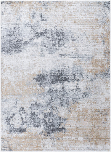 Harput Abstract Modern Black, Ivory & Light Beige Rug - X-Small 60x90 cm (1'11'' x 2'11'')