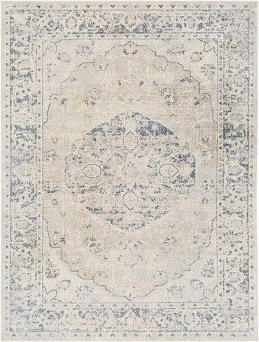Lillian Traditional Washable Vintage Oriental Neutral, Gray & Oatmeal Rug - X-Small Plus 66x115 cm (2'2'' x 3'9'')