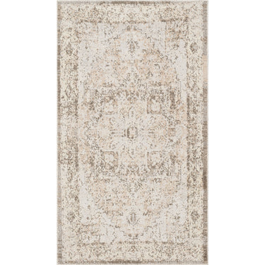 Lillian Traditional Washable Vintage Oriental Brown Rug - Design LLL2362 - X-Small Plus 66x115 cm (2'2'' x 3'9'')