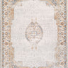 Lillian Traditional Washable Vintage Oriental Multicolour, Gray & Oatmeal Rug - Large Plus 160x213 cm (5'3'' x 7')