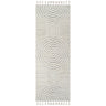 Nora Modern High Pile Fringe Runner Skandi Grey & Ivory Rug - Runner 80x220 cm (2'7'' x 7'3'')