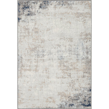 Roma Abstract Marble Modern Blue, Light Gray & Ivory Rug - X-Small 60x90 cm (1'11'' x 2'11'')
