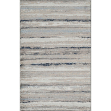 Roma Modern Skandi Brown, Navy & Light Blue Rug - X-Small 60x90 cm (1'11'' x 2'11'')