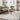 Thistle Floral Washable Modern Ivory, White & Green Rug