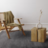 Kuza Stripe Soft Silky Velvety Charcoal Grey Polypropylene Abstract Textured Rug 120x170 cm - Medium 120x170 cm (4'x5'6")
