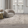 Jasper JA02 Living Classic Heritage Antique Beige Cotton Traditional Vintage Floral Rug - Large 160x240 cm (5'3"x7'10")