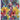 Carnaval CAR103 Vibrant Multi Colours Modern Geometric Squared Pattern Rug by Concept Looms