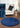 URCO Luxe Faux Fur Super Navy Blue Shaggy Textured Plain Rug - Circle 133x133 cm (4'5"x4'5")