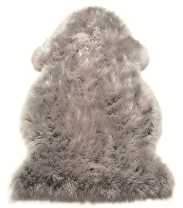 Asiatic London Luxuriously Real Silver Sheepskin Rug - Single: 60 x 90 cm → 2' x 3'