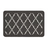 My Stain Resistant Arbor Charcoal Grey Washable Non-Slip Polypropylene Geometric Hallway Runner Rug - 50x80 cm (1'8"x2'7")