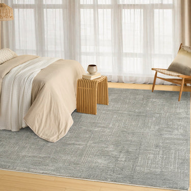 DKNY Madison Square DK014 Shimmer MSQ01 Slate Abstract Textured Modern Rug - 160 x 229 cm 5'3"x7'6")