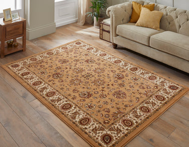 Grand Heritage GH102 Million Point Classic Beige Polypropylene Persian Oriental Traditional Rug - Medium 120x170 cm (4'x5'6")