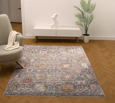 Soujorn Wold Modern Traditional Vintage Floral Rug, Runner in Multi - Small 80x150 cm (2'6"x5')