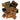 Printed Latex Backed Coir Black Scallop Doormat 45x75 cm