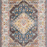 Ankara Vintage Traditional Boho Oriental Blue, Ice Blue & Ivory Rug - Medium 120x170 cm (3'11'' x 5'7'')