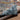Ankara Abstract Marble Modern Orange, Dark Blue & Ice Blue Rug