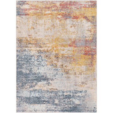 Ankara Abstract Marble Modern Grey, Dark Blue & Ice Blue Rug - Medium 120x170 cm (3'11'' x 5'7'')